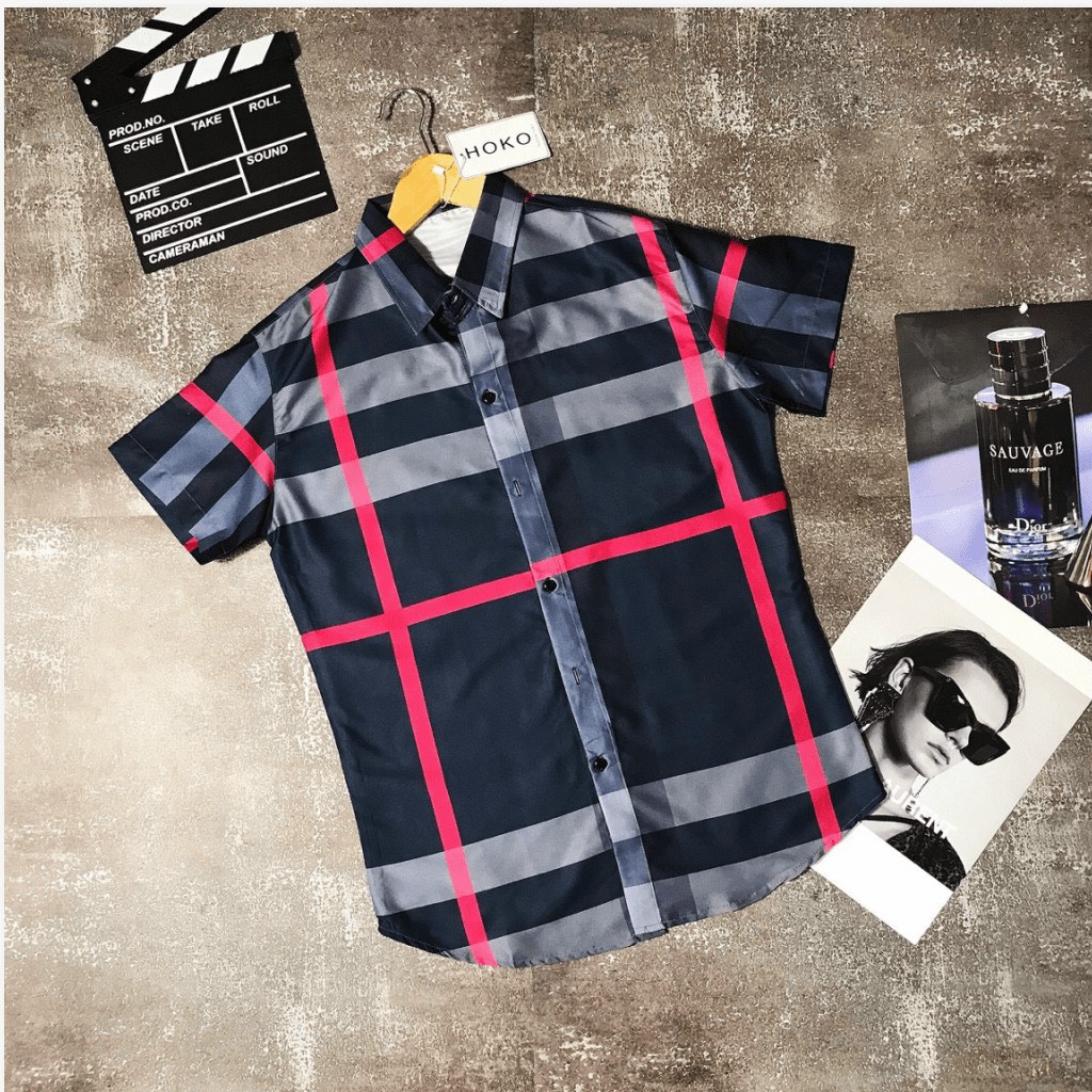 ÁO SƠ MI NAM NGẮN TAY CỰC CHẤT THỜI TRANG , ĐẲNG CẤP CHO AE HK