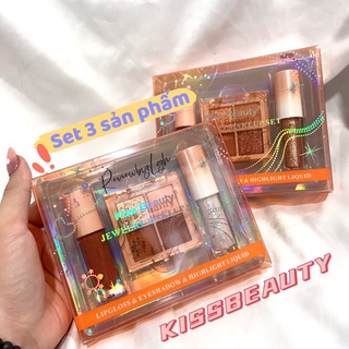 Set makeup 3 món hologram kissbeauty thái lan