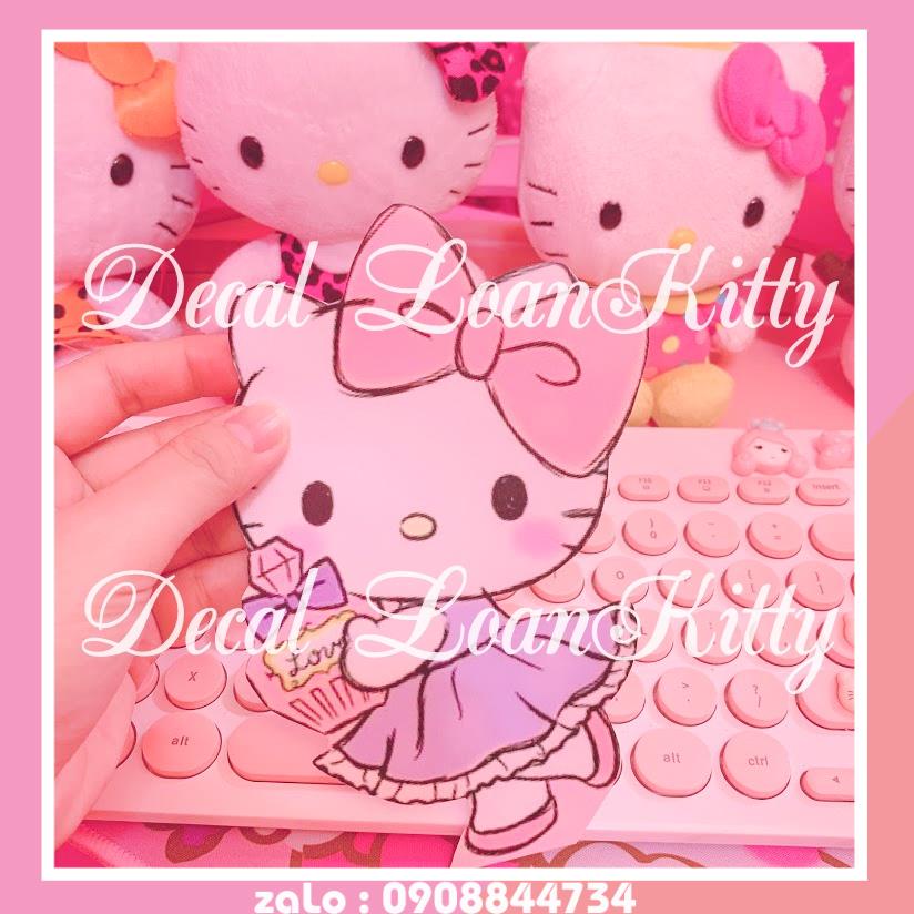 🌸LoanKitty🌸10hìnhHello kitty Decal dán tường, tranh dán tường, tranh trang trí decor phòng | BigBuy360 - bigbuy360.vn