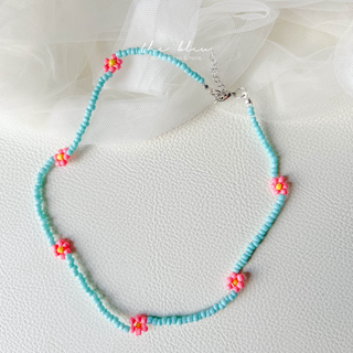 Dây chuyền hoa cúc hạt cườm handmade