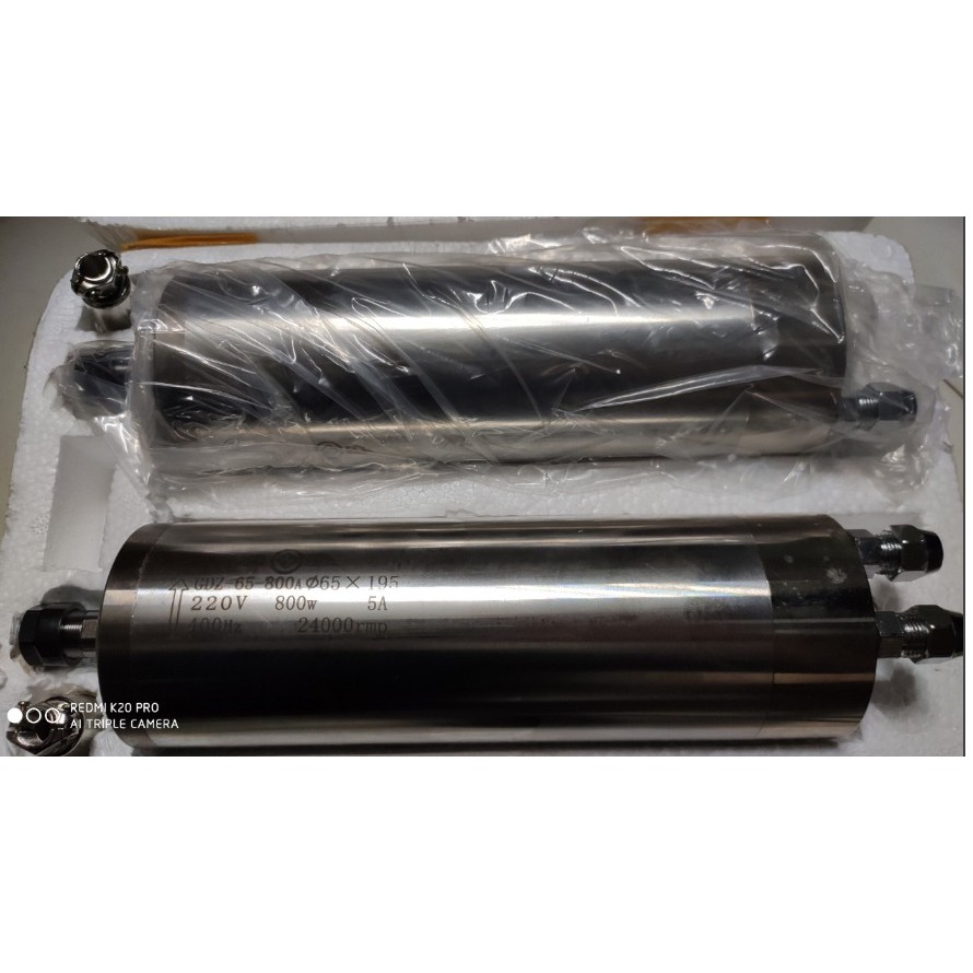 Động cơ phay spindle 0.8kw-195mm ER11 4 vòng bi