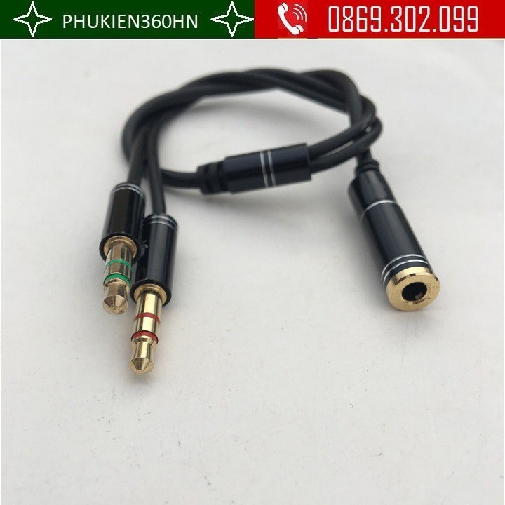 [Mã ELHACE giảm 4% đơn 300K] Cáp gộp Audio và mic loại tốt