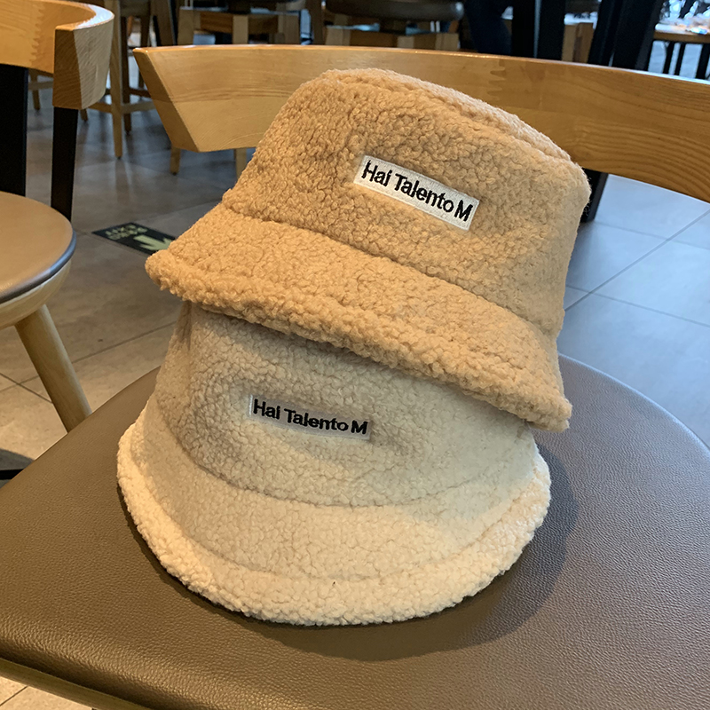 Mũ tai bèo rộng vành phối lông đáng yêu cho nữ