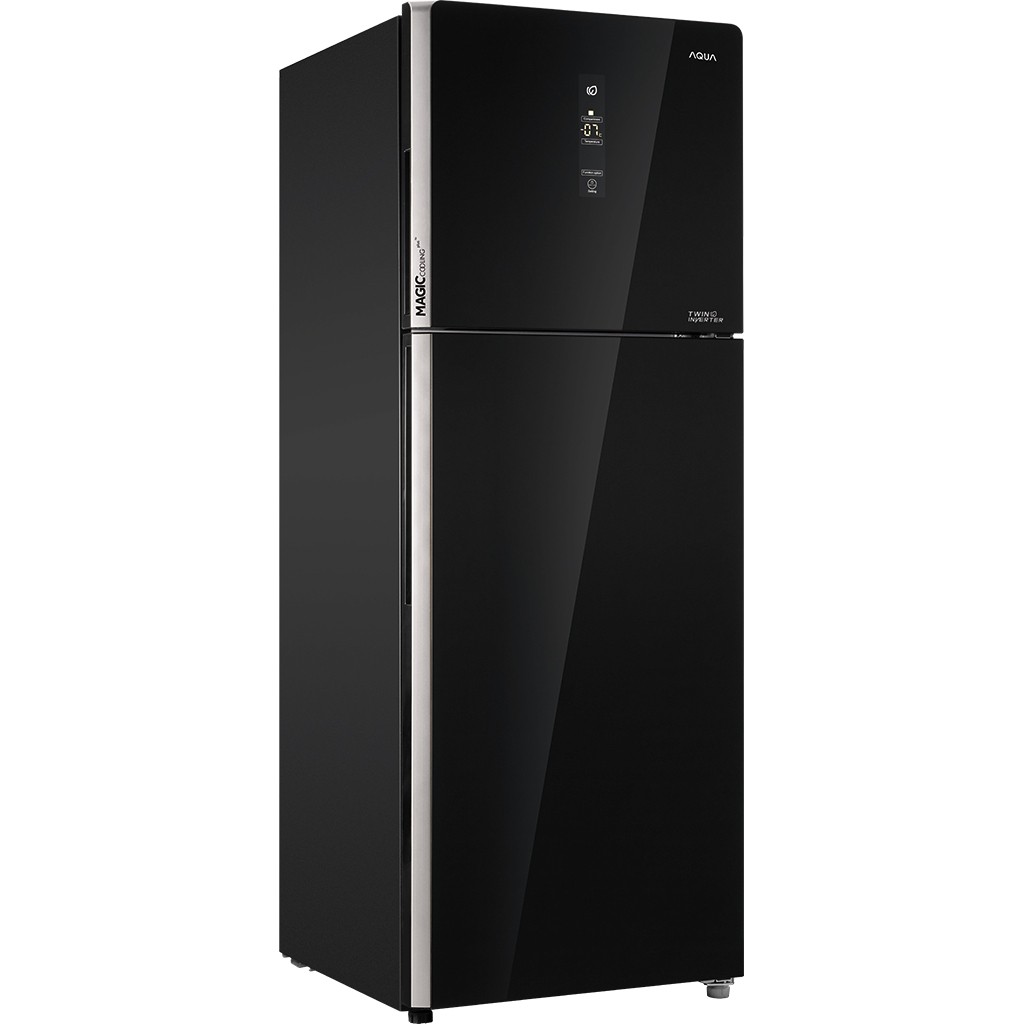 Tủ lạnh Aqua Inverter 312 lít AQR-T359MA(GB) - Inverter tiết kiệm điện, Mặt gương sang trọng, dễ vệ sinh