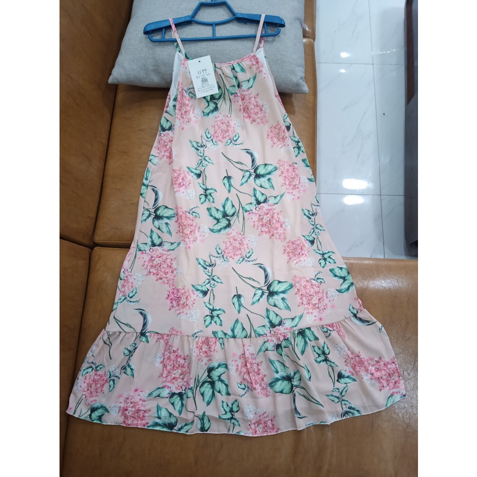 Váy suông HOA tiểu thư MAMA DRESS váy YẾM sành điệu sang xịn đi du lịch đi chơi đi biển đẹp