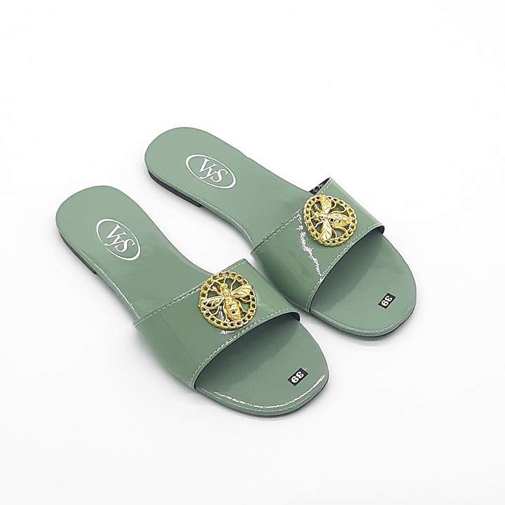 Dép lê bệt nữ quai ngang khoá con ong xinh xắn thời trang VYS TA6281 (Nhiều màu)