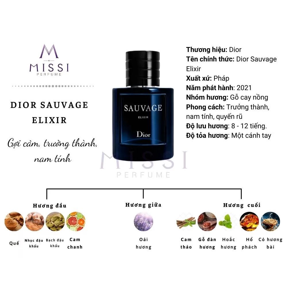 [HÀNG CHUẨN] Nước hoa Dior Sauvage Elixir 60ml | BigBuy360 - bigbuy360.vn