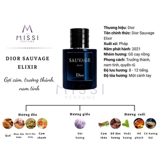 [HÀNG CHUẨN] Nước hoa Dior Sauvage Elixir 60ml