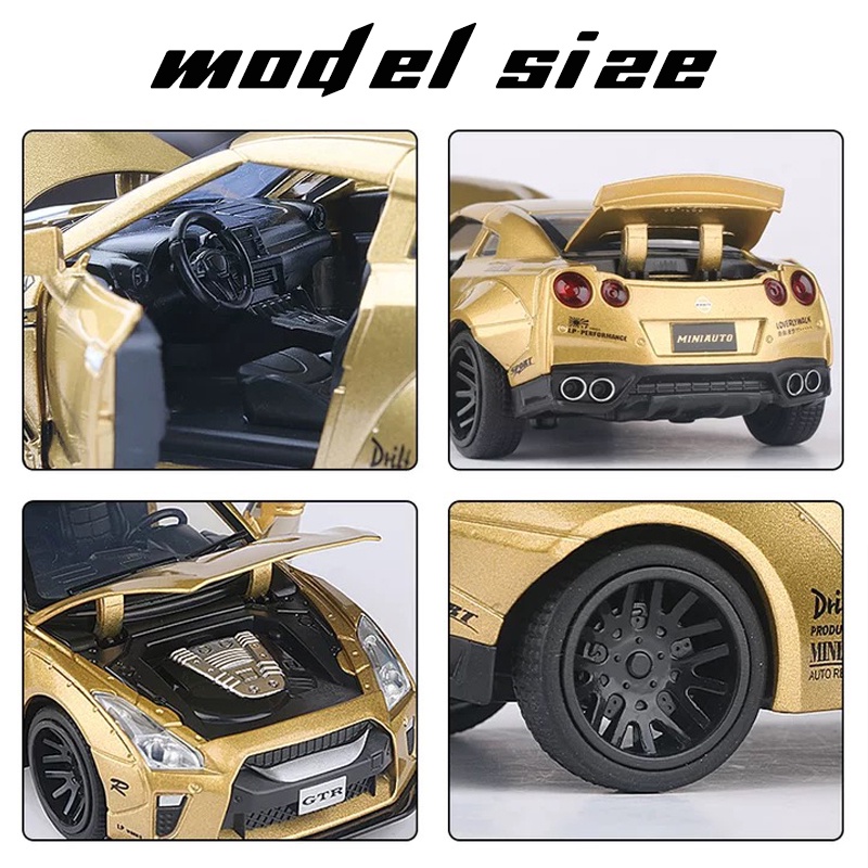 Mô Hình Xe Hơi Nissan GTR Bằng Hợp Kim Tỉ Lệ 1: 32