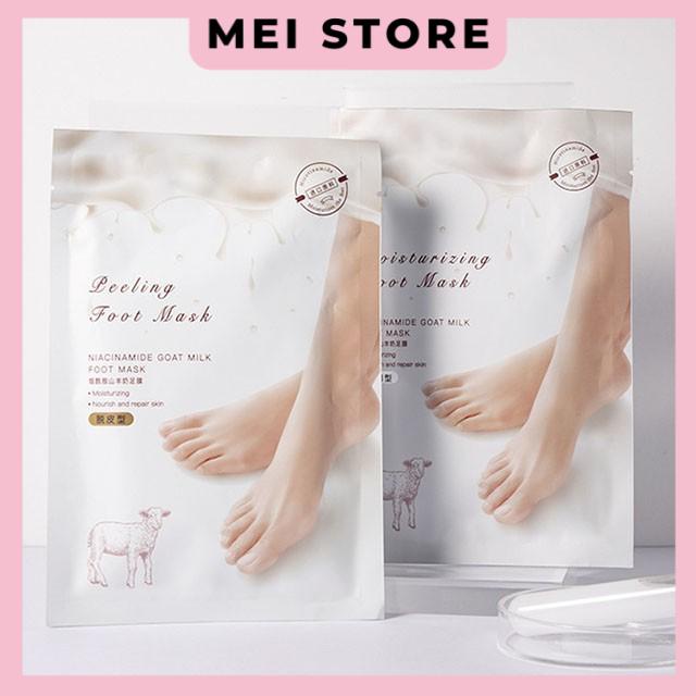 Cặp Mặt Nạ Ủ Chân/ Tay Sữa Dê Nha Đam Hàn Quốc Lột Da Chết NIACI NAMIDE GOAT FOOT MASK