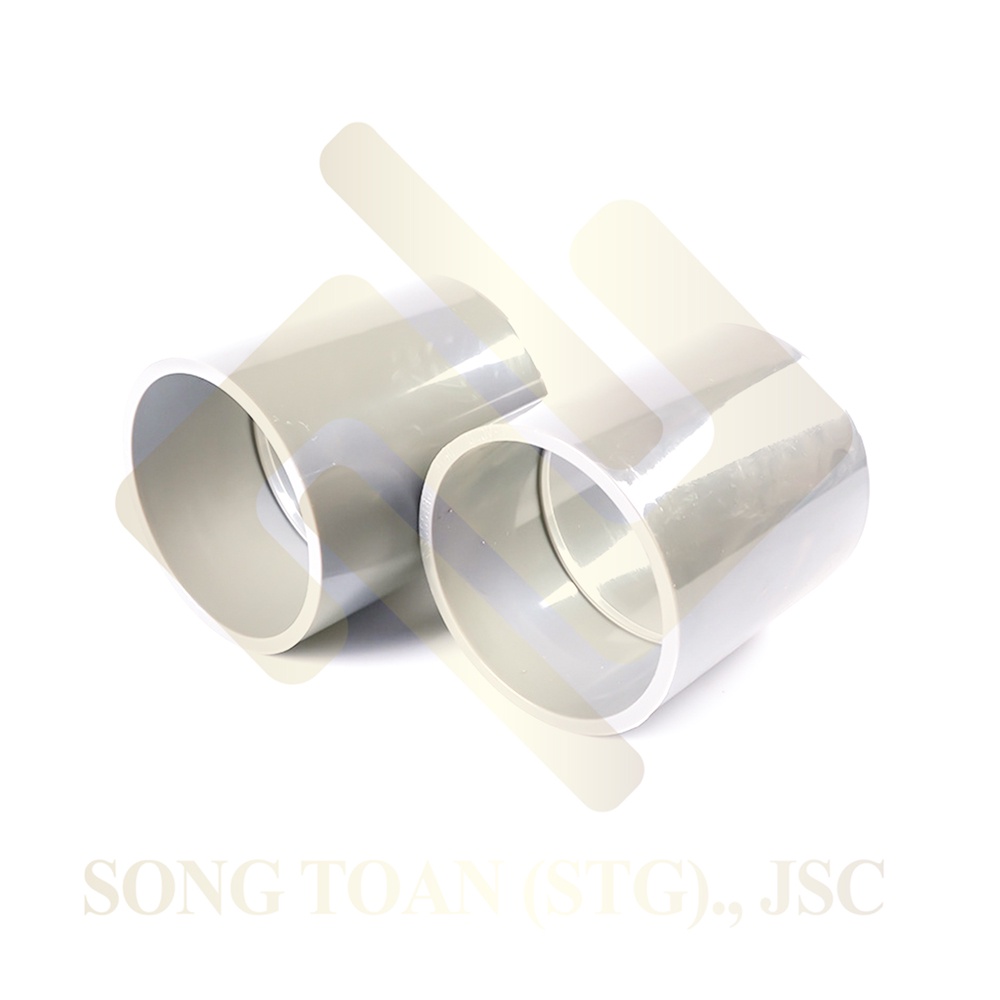 Nối Nhựa Ống Nước, Măng Sông Trơn PVC Hai Đầu Dán Ống Phi 21 27 34 - Thương Hiệu Ống Nhựa Bình Minh