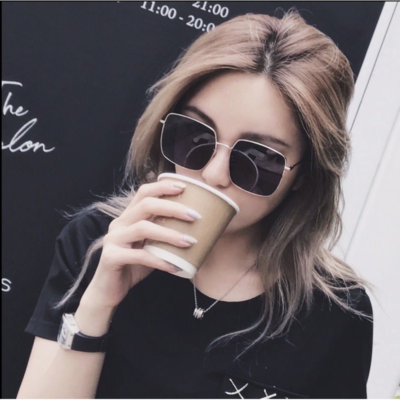 Mắt Kiếng Thời Trang Unisex Gọng Kim Loại Chống Tia UV... Nhiều Màu Để Lựa Chọn!