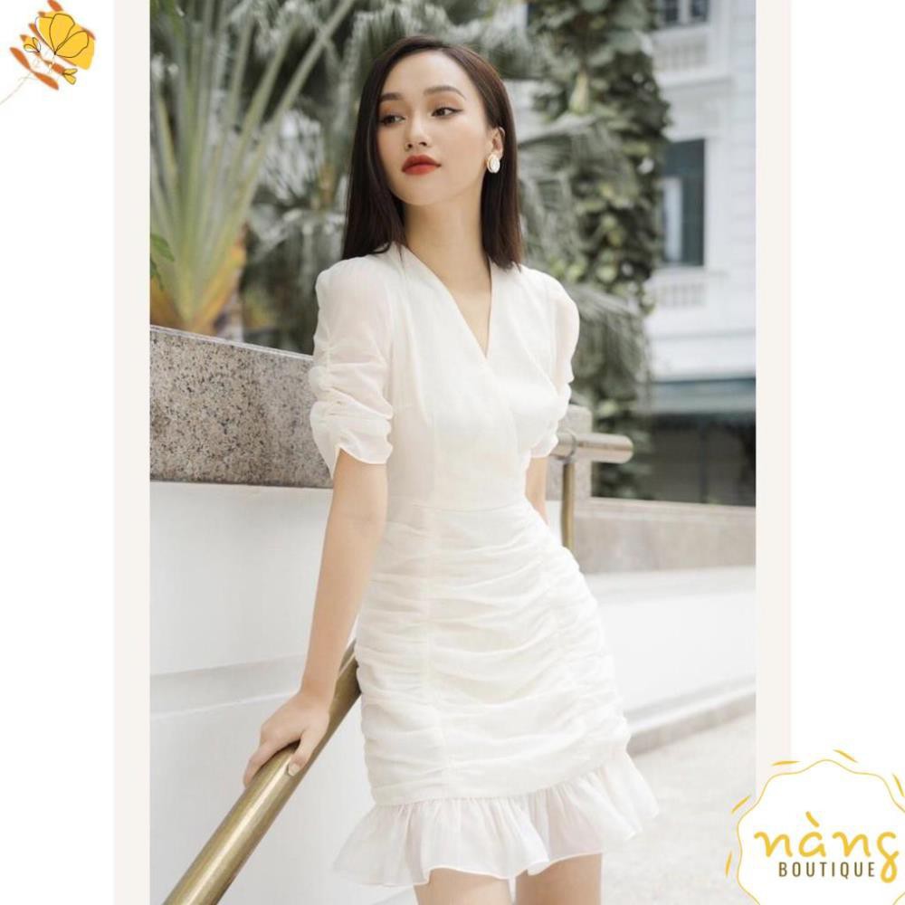 Váy Nữ Đẹp 💖FREESHIP💖 Đầm Cổ Tim Đắp Chéo Chíp [Mẫu Mới 2021] | BigBuy360 - bigbuy360.vn