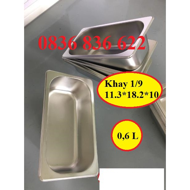 Khay đựng topping, đựng thạch inox cao cấp ( Đã có nắp )