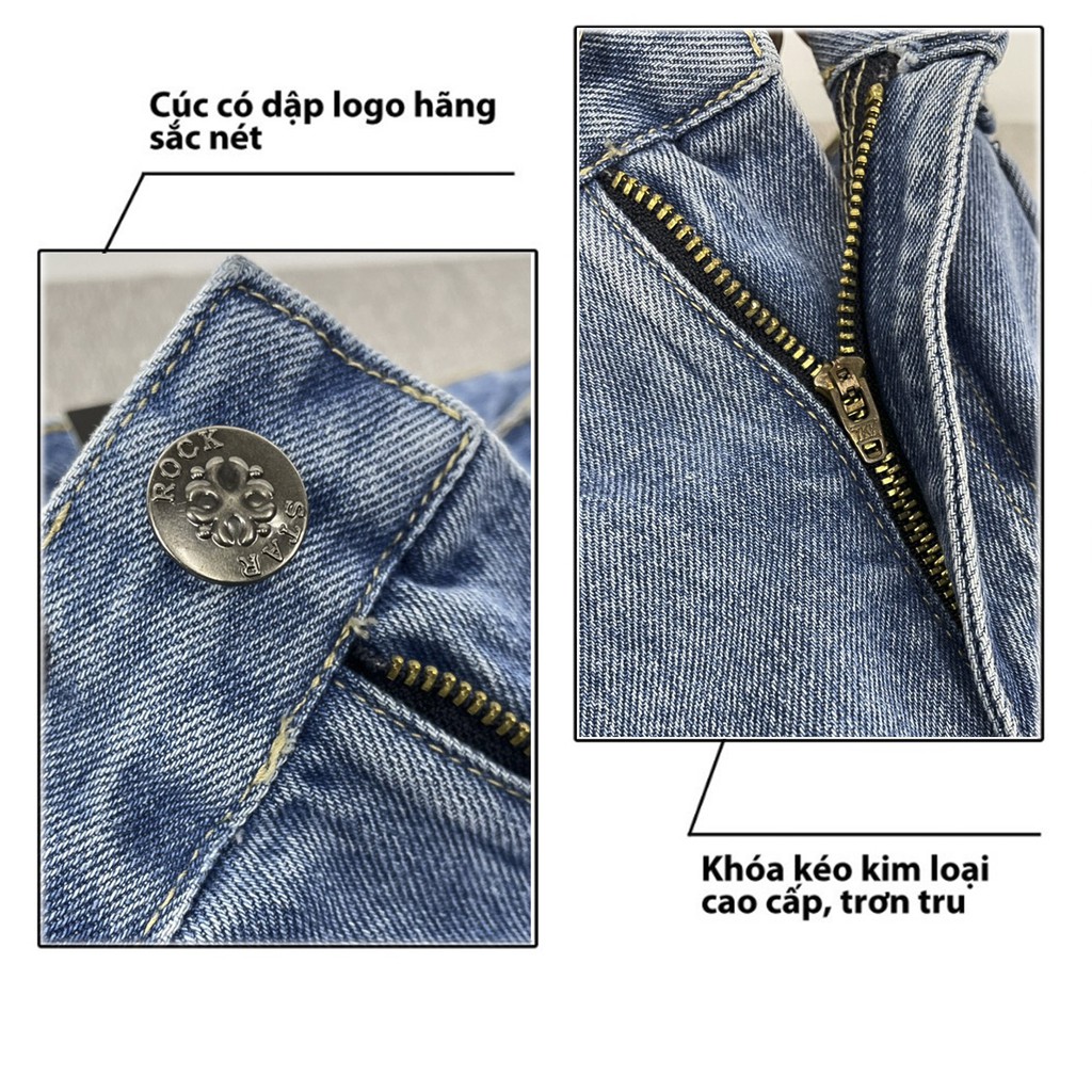 (Ảnh chụp thật )Quần Jeans nam túi chéo ống thụng dành cho các bác trung niên có 3 màu cực đẹp