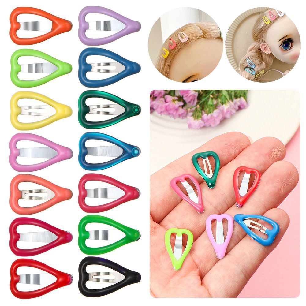 Set 5 Kẹp Tóc Hình Trái Tim Dễ Thương Cho Bé Gái