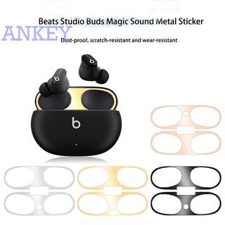 Beats Studio Buds Miếng dán bảo vệ hộp sạc tai nghe chống bụi bằng kim loại dành cho