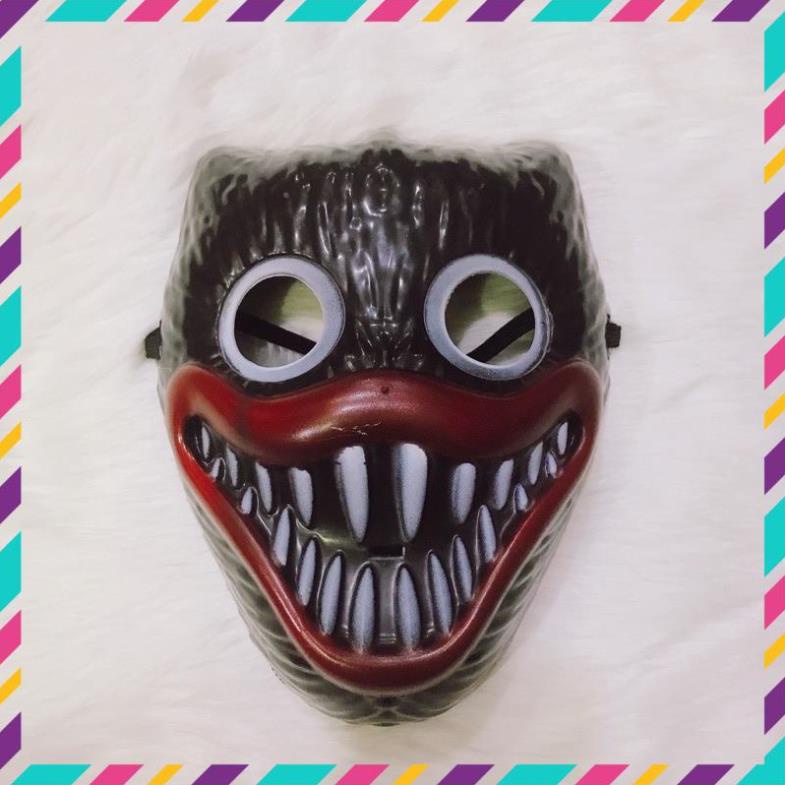 Mặt nạ Huggy Wuggy bằng nhựa- Đồ chơi hoá trang Halloween