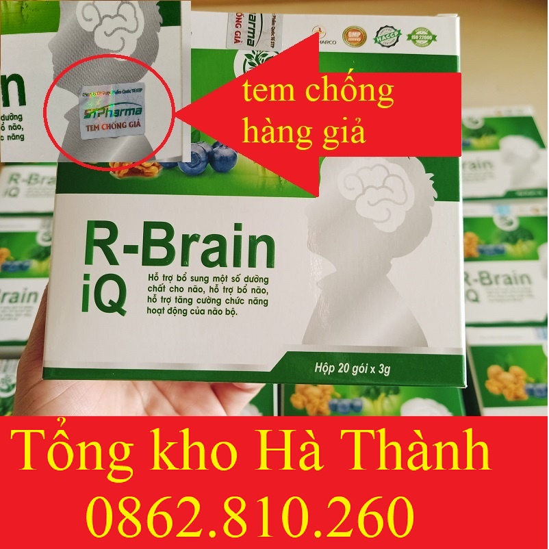 Cốm Sữa R-Brain IQ - Bổ Sung DHA, Các Vitamin Hỗ Trợ Phát Triển Não Bộ Cho Trẻ - Hộp 20 Gói