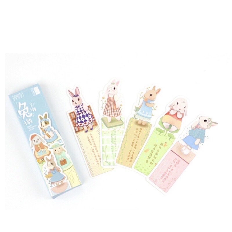 Set 30 Bookmark đánh dấu trang hình thỏ