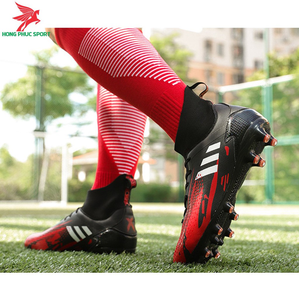 GIÀY BÓNG ĐÁ CỔ CAO PREDATOR 20.3 ĐỎ ĐEN 2021 SÂN CỎ NHÂN TẠO MÃ SP500 FULL HỘP VN