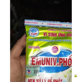 Chế Phẩm Sinh Học EM Ủ Đậu Tương, Ủ Phân Bón Hữu Cơ phân hủy phân bồn cầu Gói 200 Gram - emuniv phot