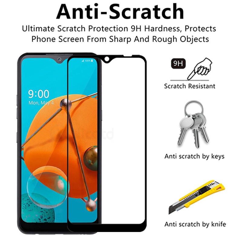 Kính cường lực bảo vệ màn hình cho Lg Q51 Q52 Q6 Lg K62 K52 K50S K42 K40S K30 2019 G6 G8S V40 V50 Thinq