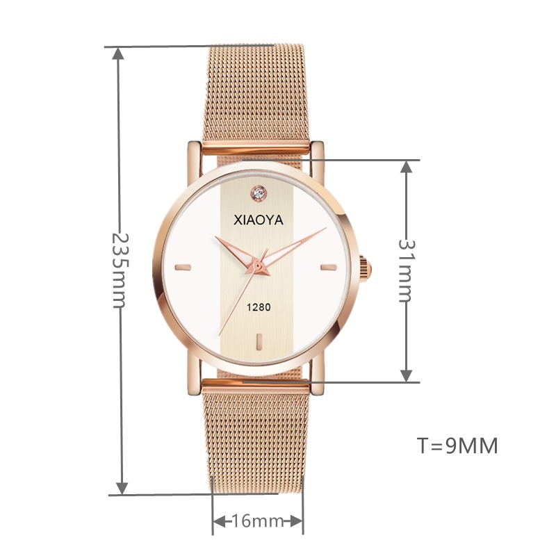 Đồng hồ XIAOYA 1280W với dây đeo bằng da dành cho nữ