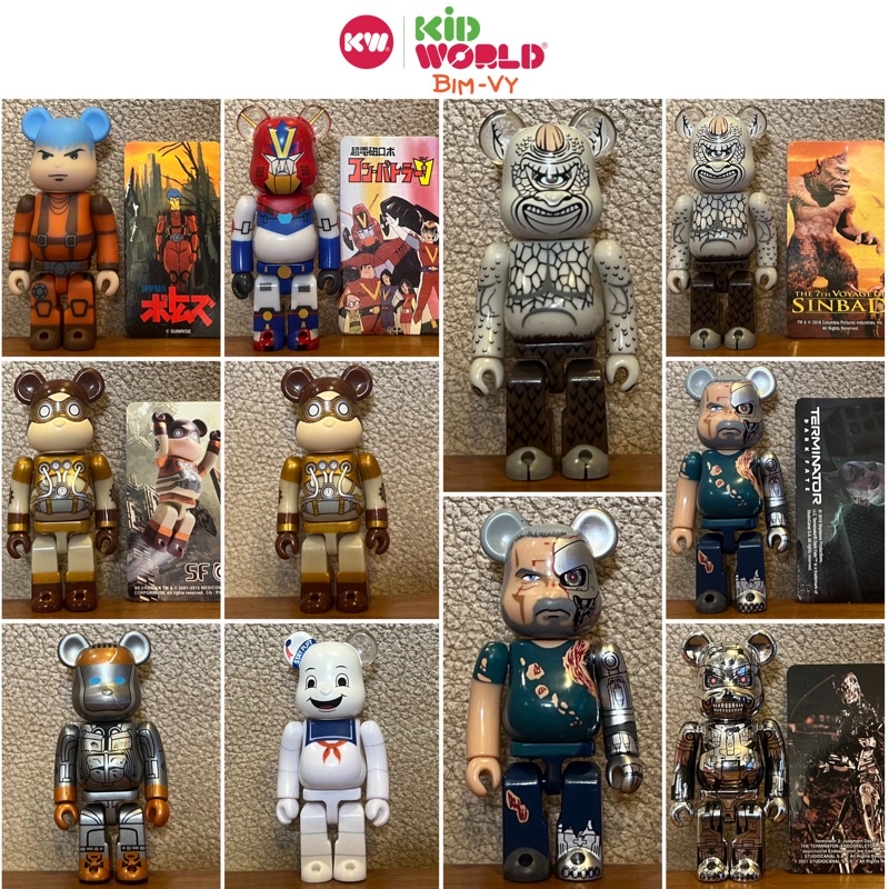 Chú gấu "bụng phệ" Bearbrick 100%, SF Series. MS: 02.