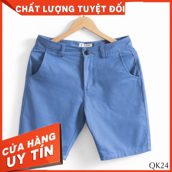 Quần Short Nam chất Kaki Mềm Mịn VICERO Phong Cách Hàn Quốc - Hàng nhập khẩu