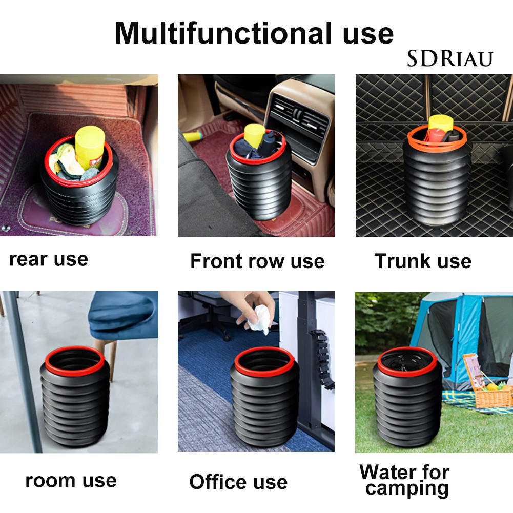 Thùng Đựng Rác Bằng Nhựa Có Thể Gấp Gọn Tiện Dụng Cho Xe Hơi / Câu Cá