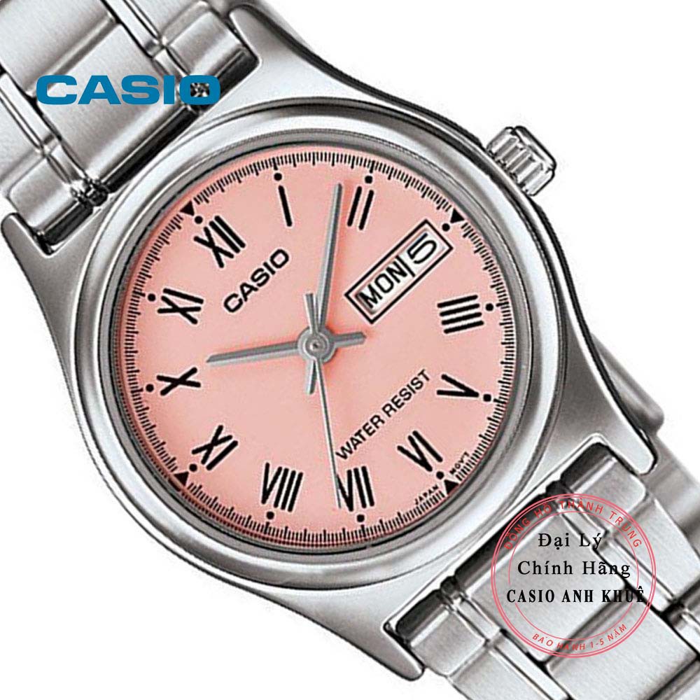 Đồng hồ nữ Casio LTP-V006D-4BUDFdây kim loại
