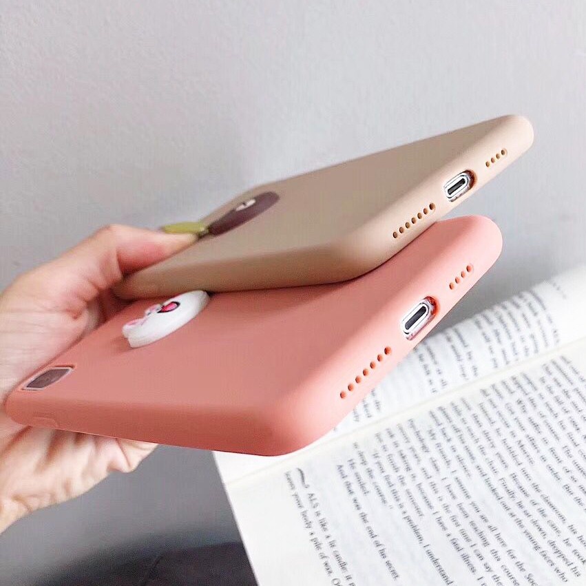 Ốp điện thoại TPU mềm mặt hình hoạt hình cho IPHONE 12 mini 11 pro max 5 5s 6 6s 7 8 plus x xs max xr