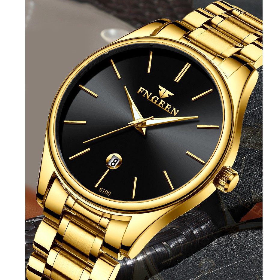 Đồng hồ nam FNGEEN F0015F Mặt tròn thiết kế đẹp mắt | BigBuy360 - bigbuy360.vn