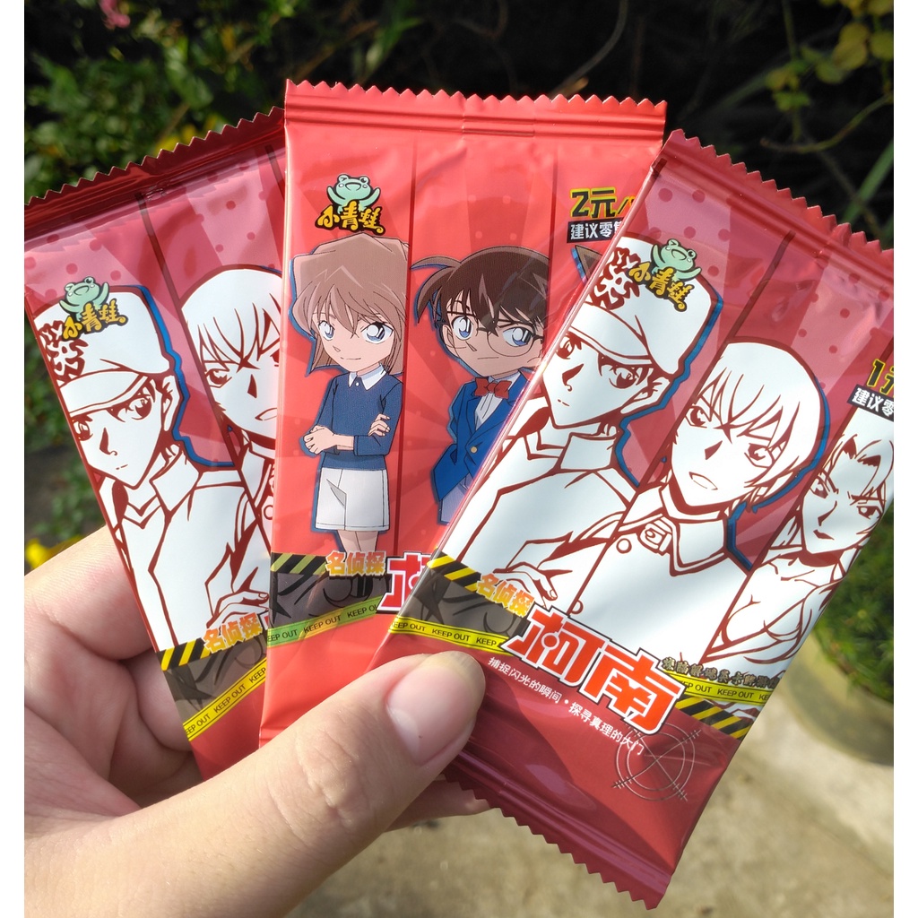 set 5 cái ảnh thẻ nhân phẩm conan thẻ bài anime hoạt hình Conan