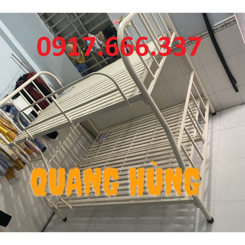 Giường tầng sắt óng tròn cao cấp dành cho gia đình giá rẻ 1m/1m2