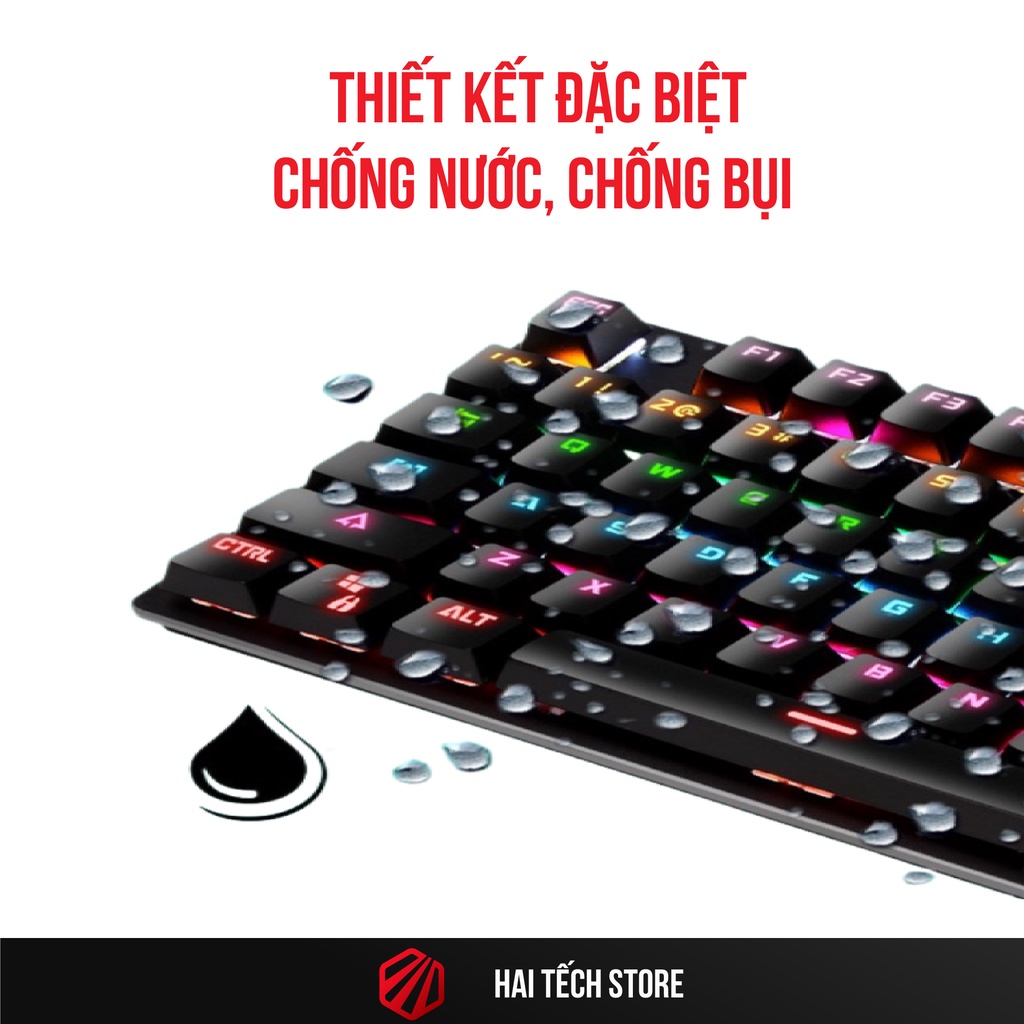 Bàn phím cơ LEAVEN K550 PRO | RGB led | Blue switch | 87 phím | bàn phím máy tính