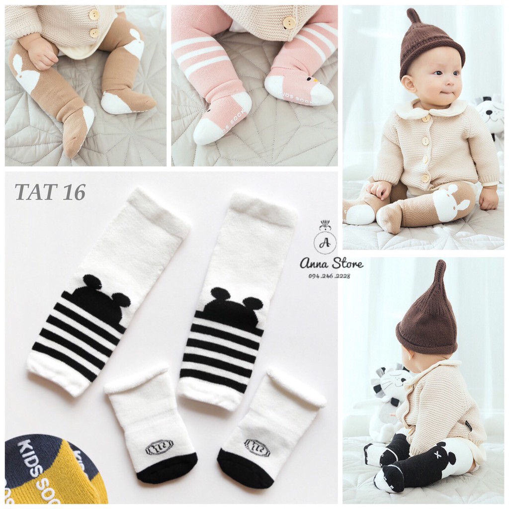 TAT 16 : Set tất dài giữ ấm cho bé mặc body