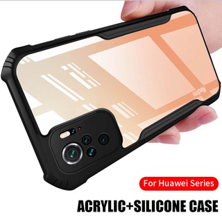 Ốp Lưng Chống Sốc Trong Suốt Acrylic Có Túi Khí Siêu Mỏng Silicon Mềm Cho Xiaomi Mi 13 12 11 Lite 12T 11T 10T Pro Poco X3 X4 X5 M4 F5 F3 F4 GT Pro X3 NFC 5G 4G Ốp Điện Thoại  Acrylic + TPU