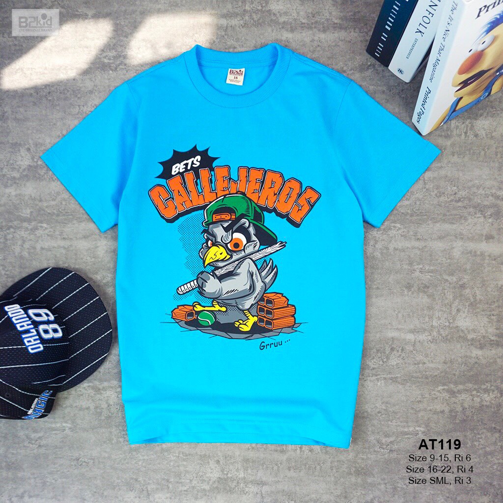 Áo thun bé trai in hình xanh(B2kid) 💥