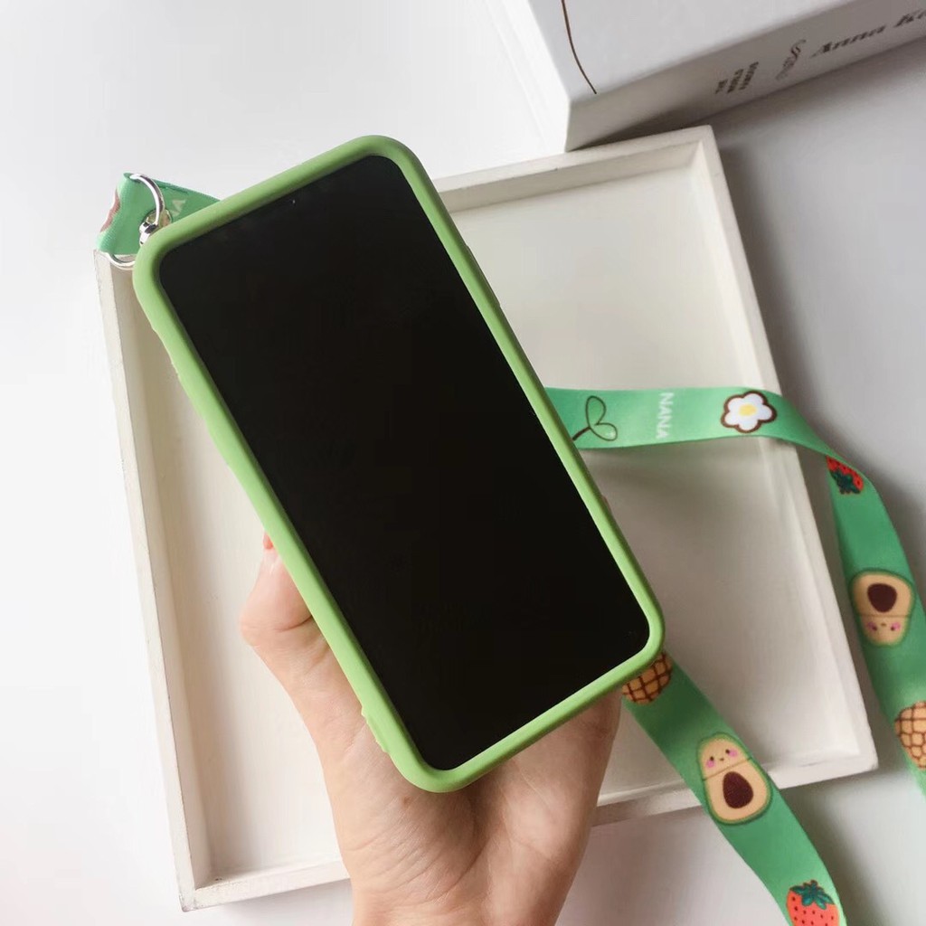 ỐP LƯNG 3D TÚI VÍ HÌNH TRÁI CÂY KÈM DÂY DÀNH CHO iPhone 6 đên XsMax - ỐP DẺO