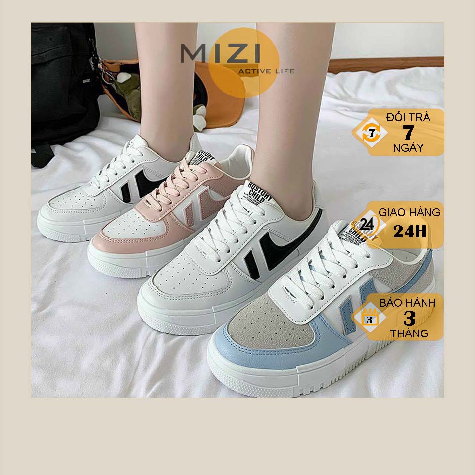 Giày thể thao nữ sneaker trắng đế bằng giá rẻ ulzzang hàn quốc freeship TT22