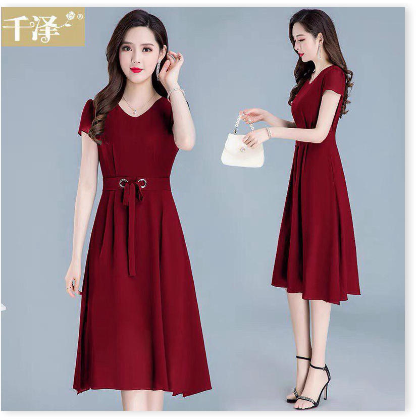 Đầm poly 2 da nữ dự tiệc siêu sang cho các chị em lựa chọn KME FASHION
