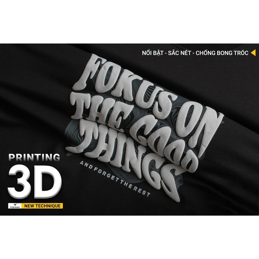 Áo Tank Top TORANO Chất Liệu Mềm Mại, Thoáng Mát, Co Giãn Tốt,  họa tiết in Fokus on the good things ESTA008