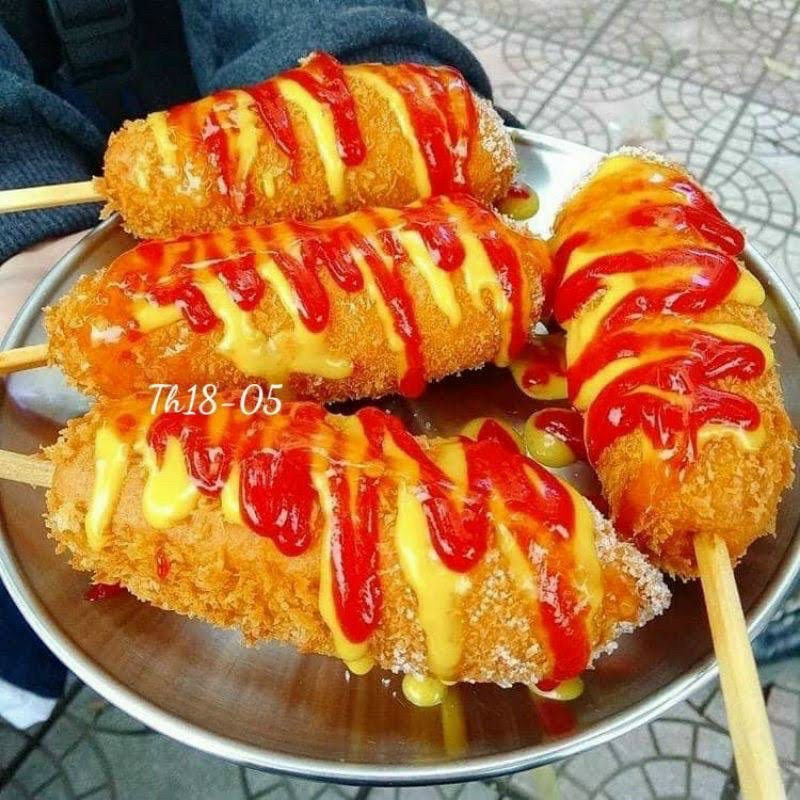 HOTDOG XÚC XÍCH PHÔ MAI SET 6 QUE