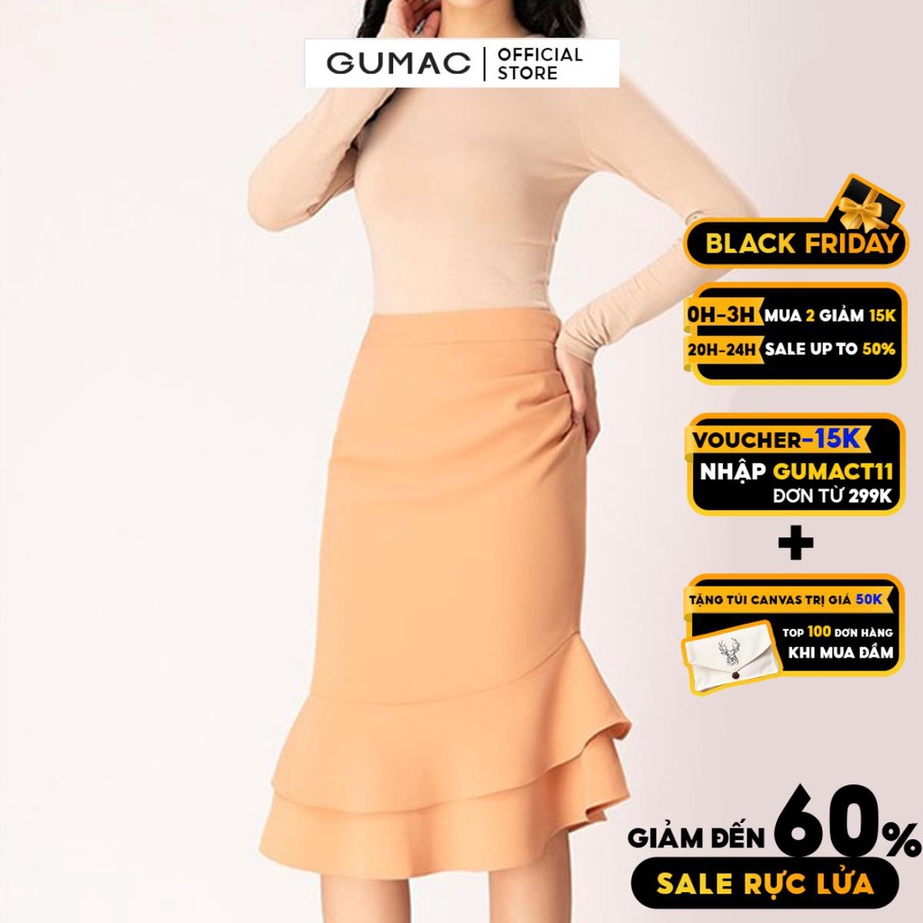 Chân váy vạt chéo xòe GUMAC VB1272 | BigBuy360 - bigbuy360.vn