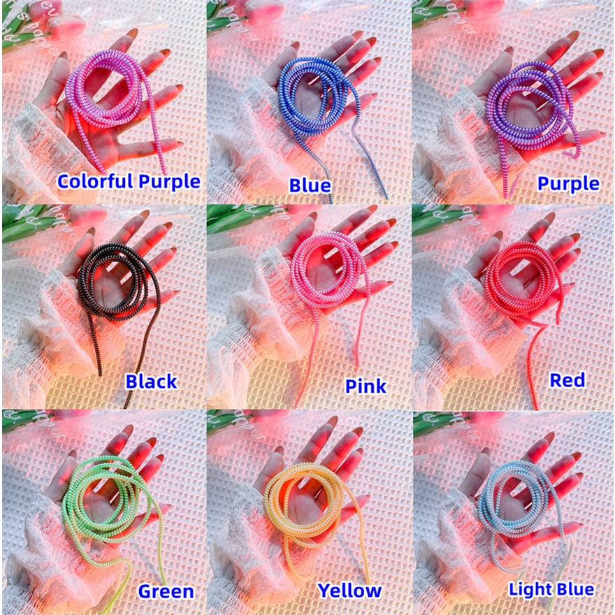 Lesser Colorful Data cable headphone cable protector Data Cable Protective Sleeve Winding Wire