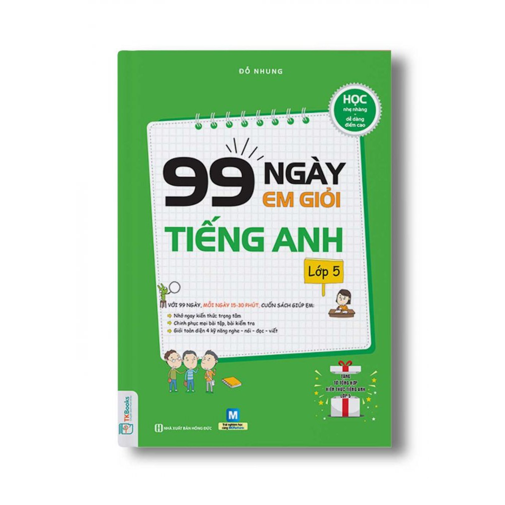 Sách - Combo 99 Ngày Em Học Giỏi Toán + Tiếng Việt + Tiếng Anh lớp 5
