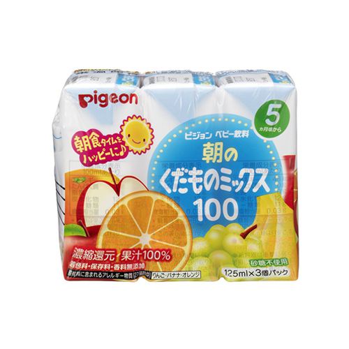 Nước trái cây cho bé Pigeon Nhật Bản - Nước ép hoa quả cho bé từ 5 tháng tuổi. Date 2/2024 - Sweet Baby House