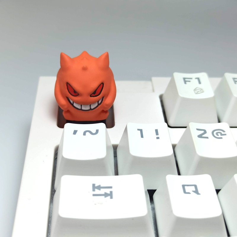 Nút Bàn Phím OEM R4 Profile Gengar Resin In Hình Demon Sừng Tùy Chỉnh Cho Bàn Phím Cơ